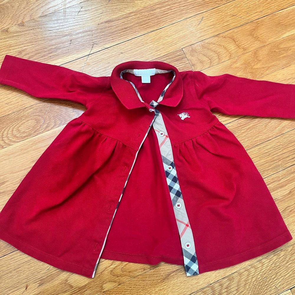 Burberry Red Kids Dress